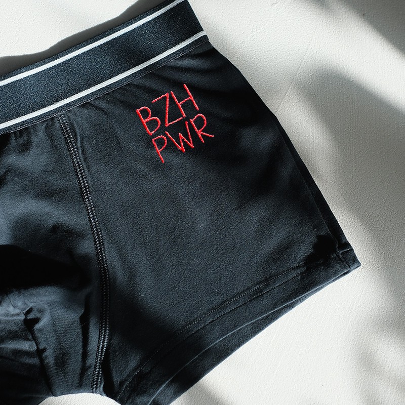 Boxer homme brodé BZH POWER