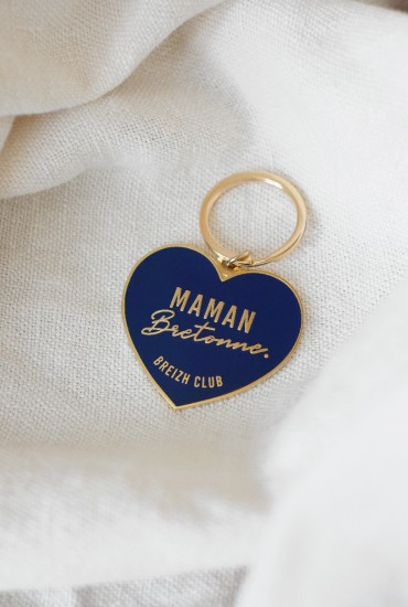 Porte-clés émaillé Maman...