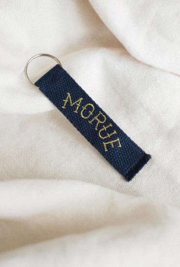 Porte-clés à message brodé Morue