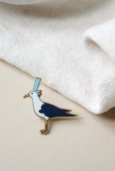 Pin's Mouette bigoudène