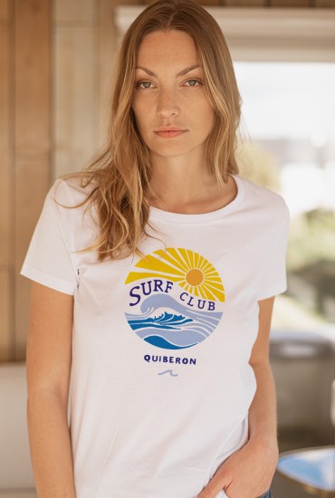 T-shirt femme Surf club - Personnalisable