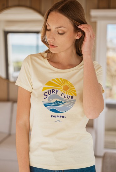 T-shirt femme Surf club - Personnalisable