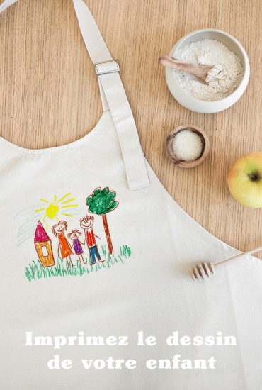 Tablier Dessin d'enfant - Personnalisable