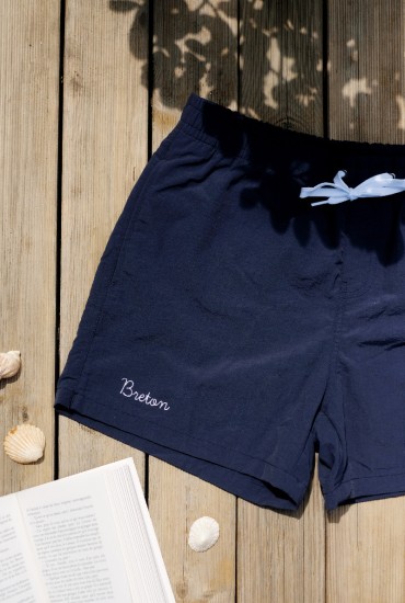 Short de bain brodé Breton