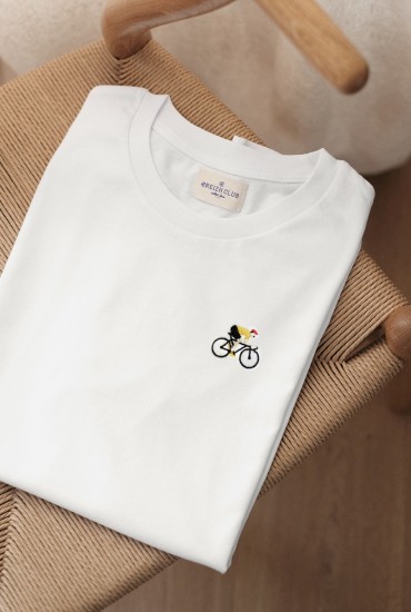T-shirt homme brodé Francis le Cycliste