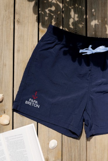 Short de bain brodé Papa...