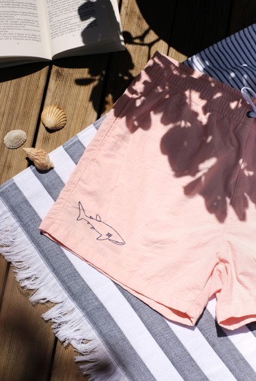 Short de bain brodé Requin