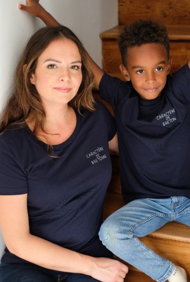 T-shirt femme brodé Caractère de bretonne
