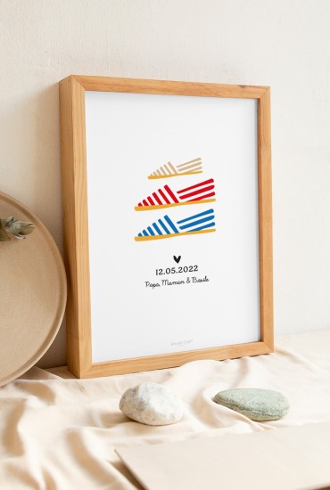 Affiche Famille Espadrille - Personnalisable
