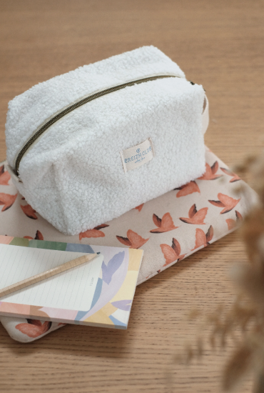 Trousse de toilette en moumoute - Made in Bretagne