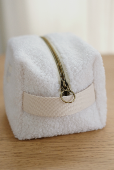 Trousse de toilette en moumoute - Made in Bretagne