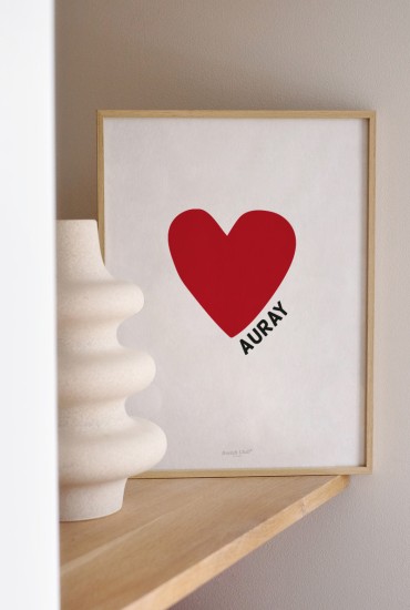 Affiche Coeur - Personnalisable