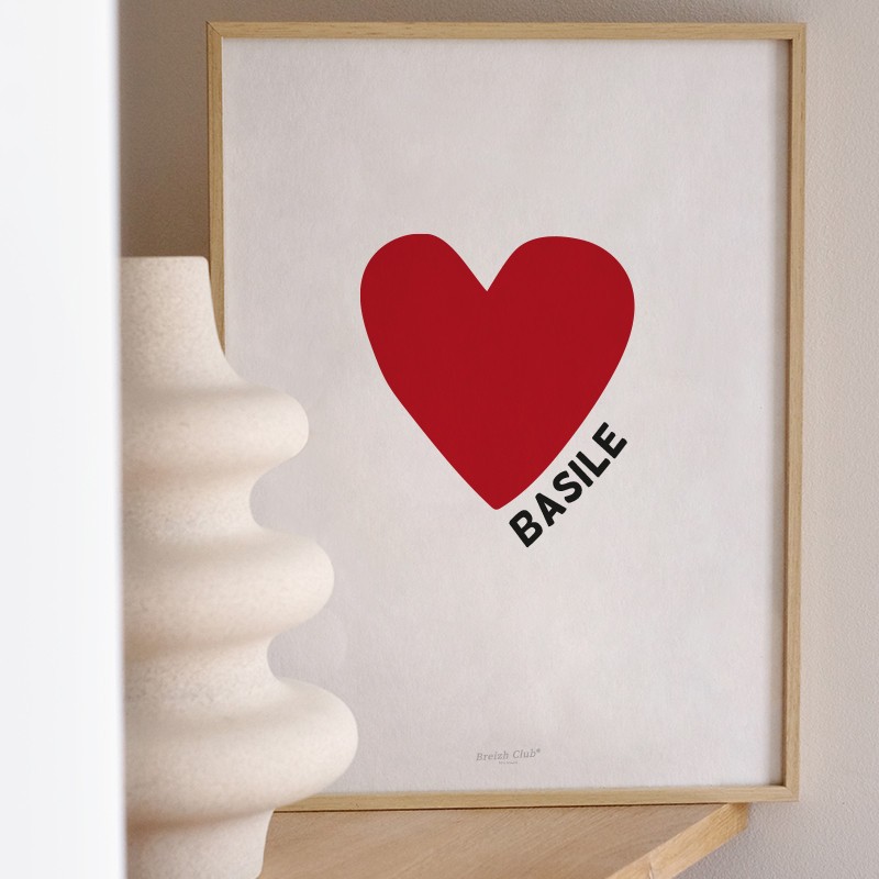 Affiche Coeur - Personnalisable