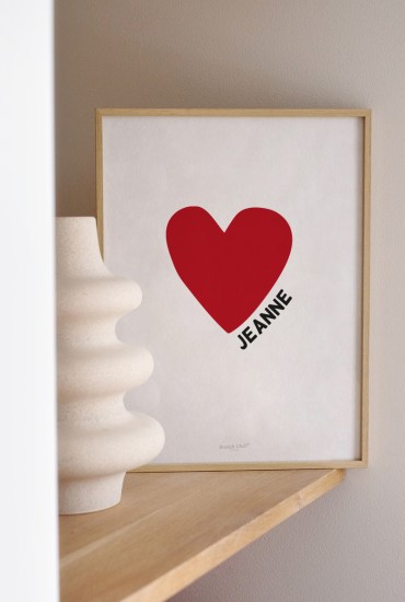 Affiche Coeur - Personnalisable