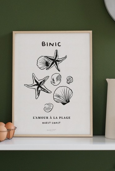 Affiche Amour à la plage - Personnalisable