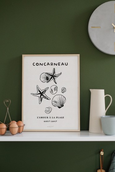 Affiche Amour à la plage - Personnalisable