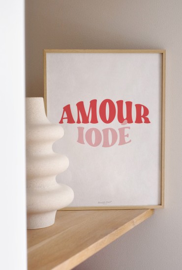 Affiche Amour iodé Groovy