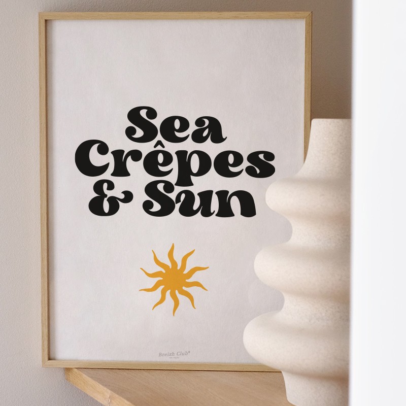 Affiche Sea Crêpes & Sun