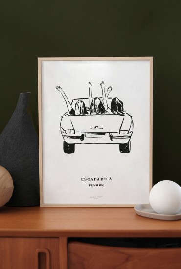 Affiche Escapade - Personnalisable