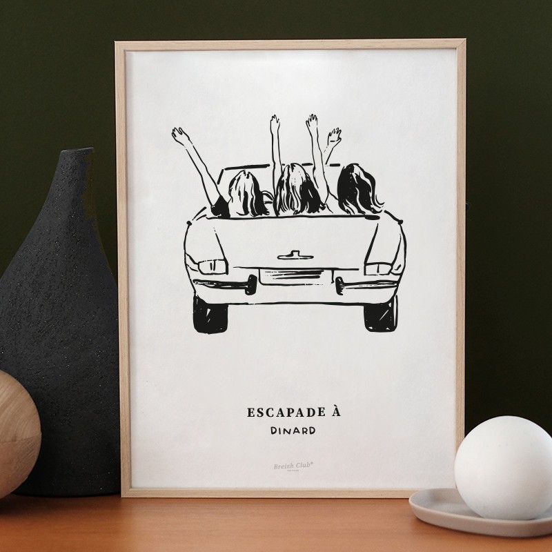 Affiche Escapade - Personnalisable