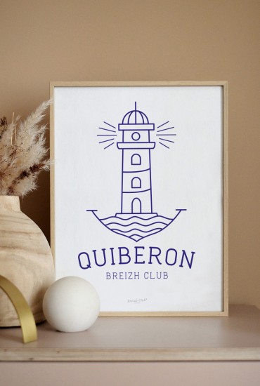 Affiche Phare breton - Personnalisable