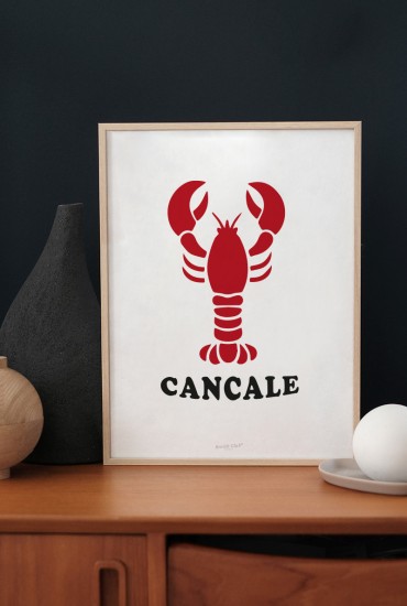 Affiche Homard breton - Personnalisable