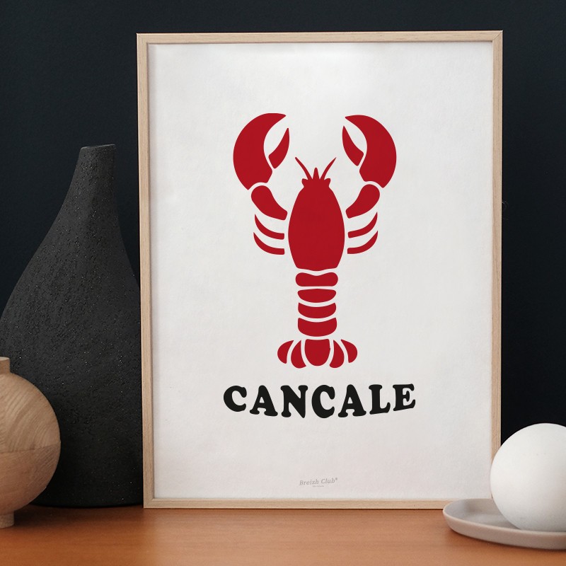 Affiche Homard breton - Personnalisable