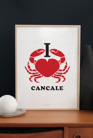 Affiche I love BZH - Personnalisable