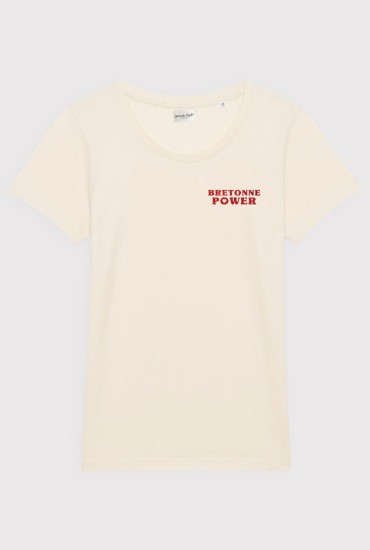 T-shirt femme Bretonne power Paillettes