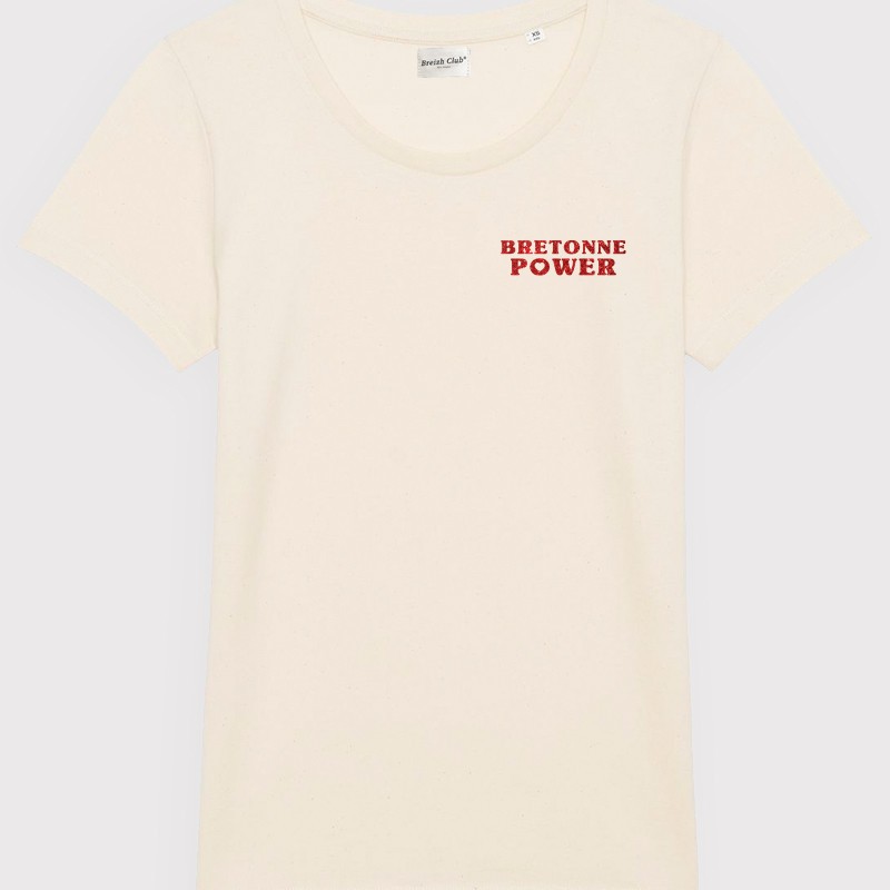 T-shirt femme Bretonne power Paillettes
