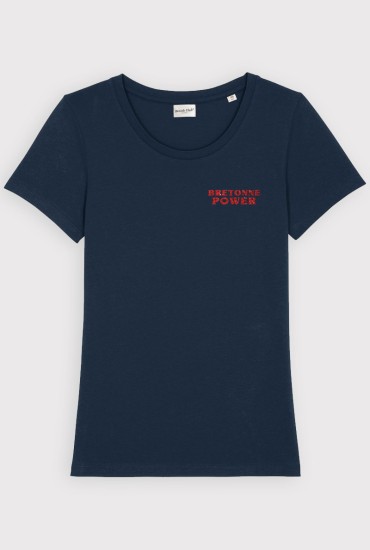 T-shirt femme Bretonne power Paillettes