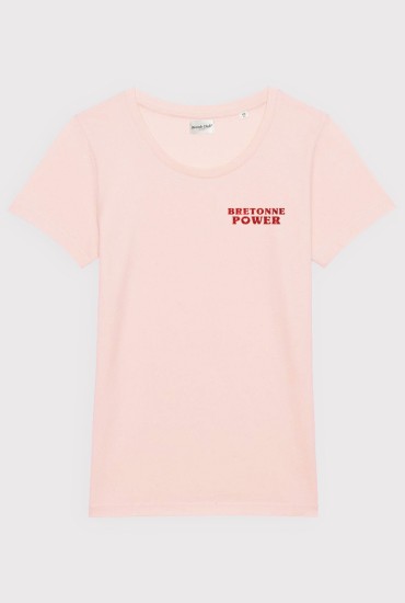 T-shirt femme Bretonne power Paillettes
