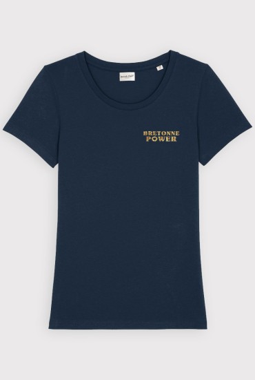 T-shirt femme Bretonne power Paillettes