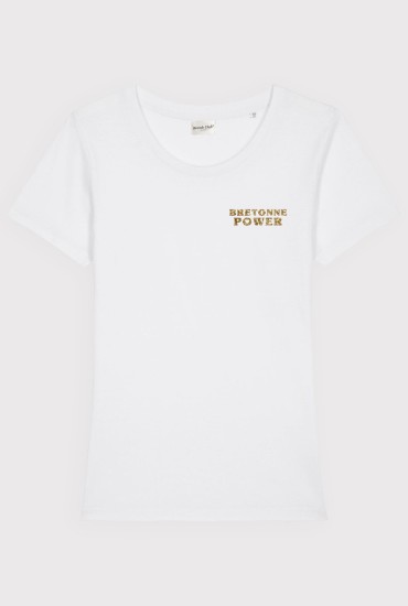 T-shirt femme Bretonne power Paillettes