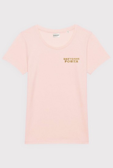 T-shirt femme Bretonne power Paillettes