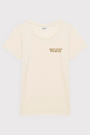 T-shirt femme Bretonne power Paillettes