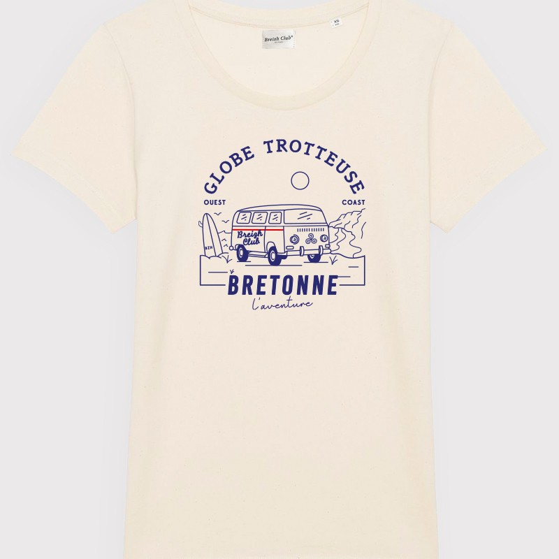 T-shirt femme Globe Trotteuse bretonne