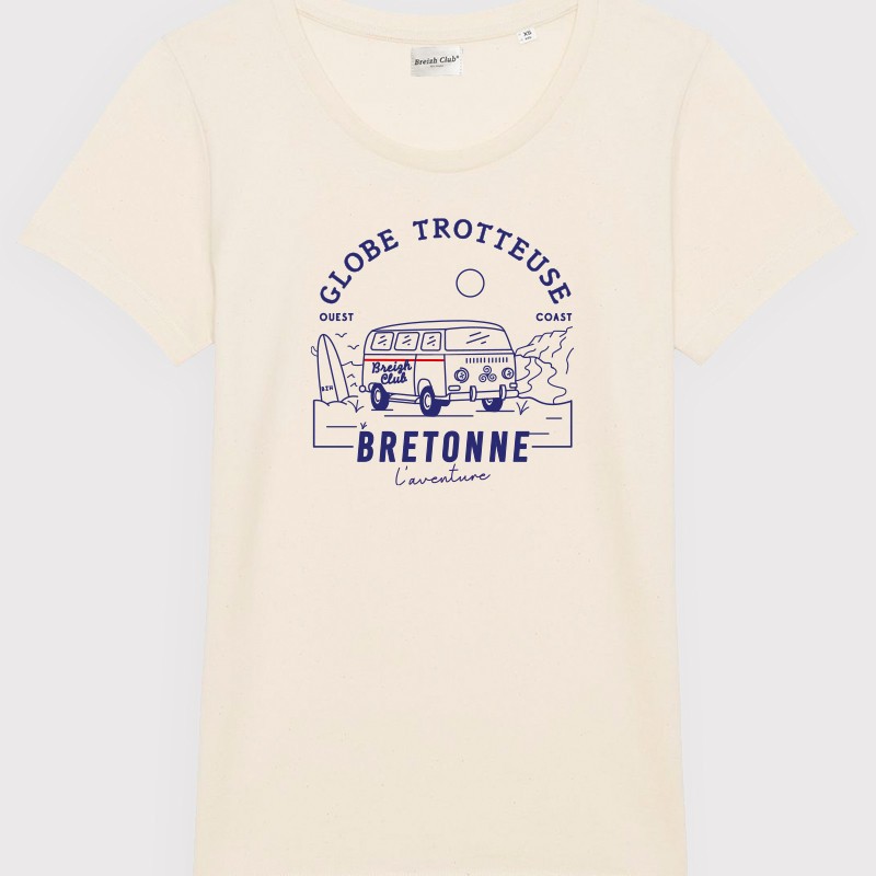 T-shirt femme Globe Trotteuse bretonne