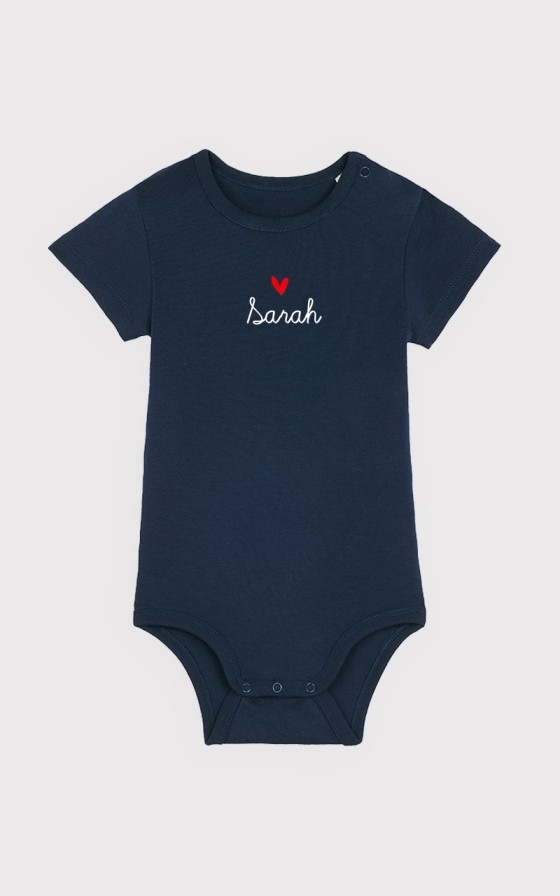 Body brodé Mon petit coeur - Personnalisable