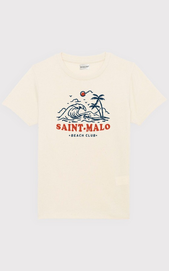 T-shirt enfant Beach Club vague - Personnalisable