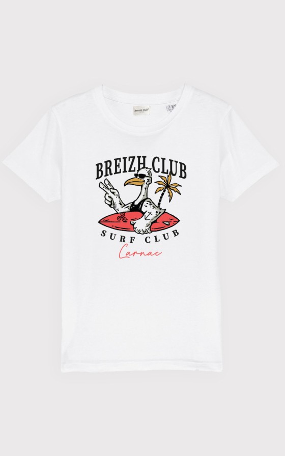 T-shirt enfant Surf Club goéland - Personnalisable