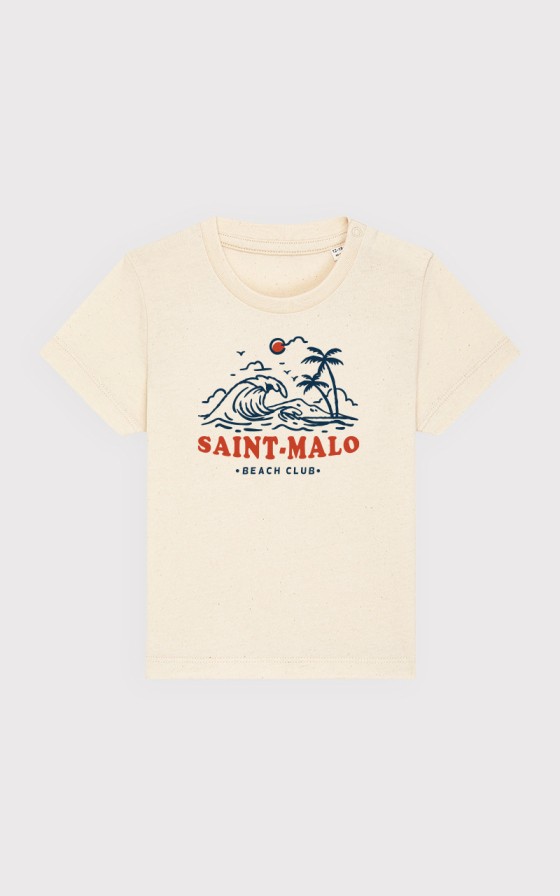 T-shirt bébé Beach Club Goéland - Personnalisable