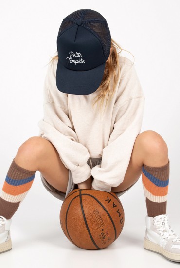 Casquette enfant brodée Petite tempête