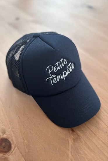 Casquette enfant brodée Petite tempête