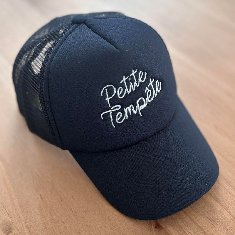 Casquette enfant brodée Petite tempête
