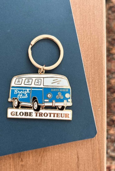 Porte-clés émaillé Globe...