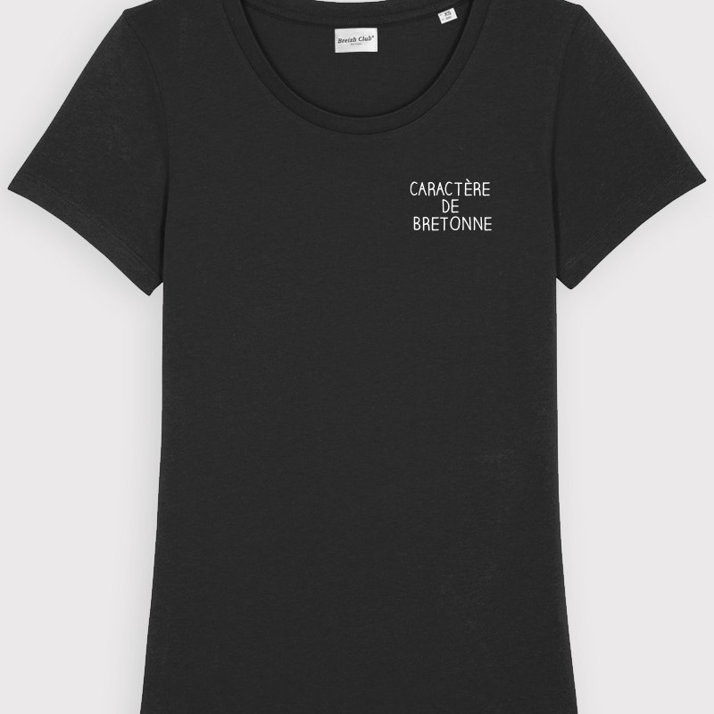 T-shirt femme brodé Caractère de bretonne