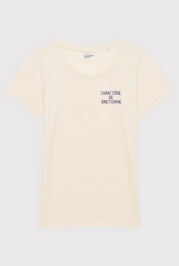 T-shirt femme brodé Caractère de bretonne