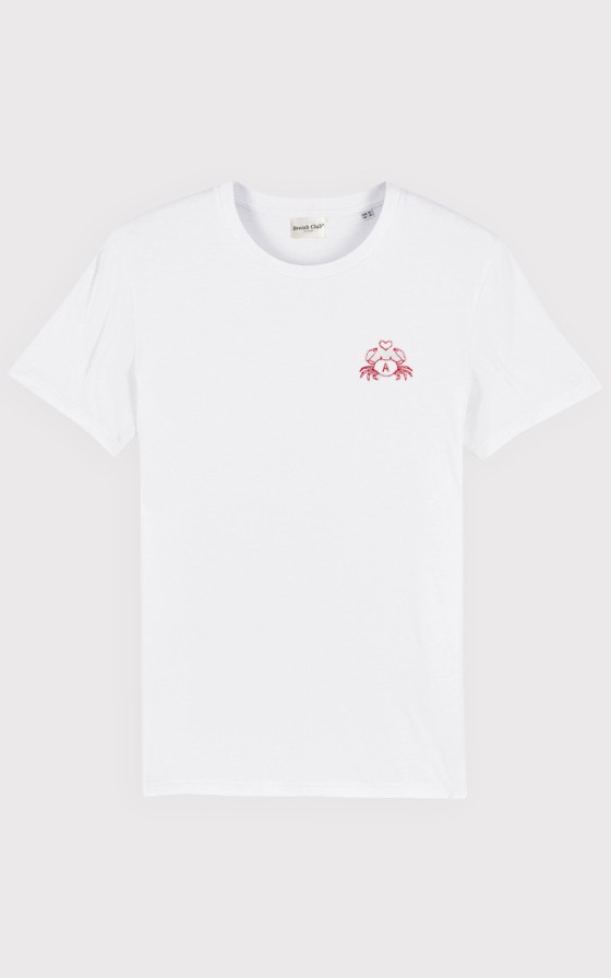 T-shirt Homme brodé Crabe - Personnalisable