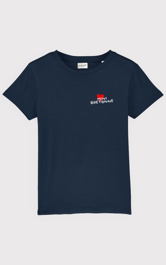 T-shirt enfant brodé Grand amour - Personnalisable